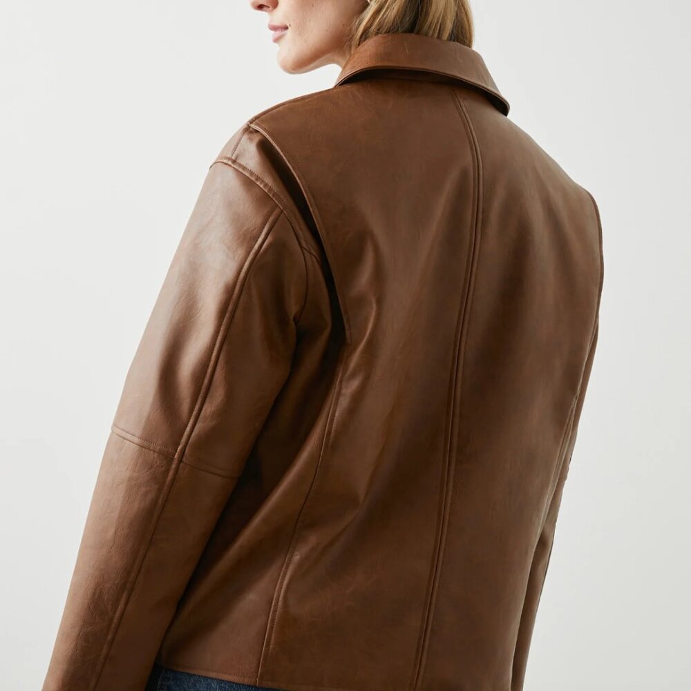 NWOT Rails Mathis Faux Leather Jacket - Picture 4 of 4